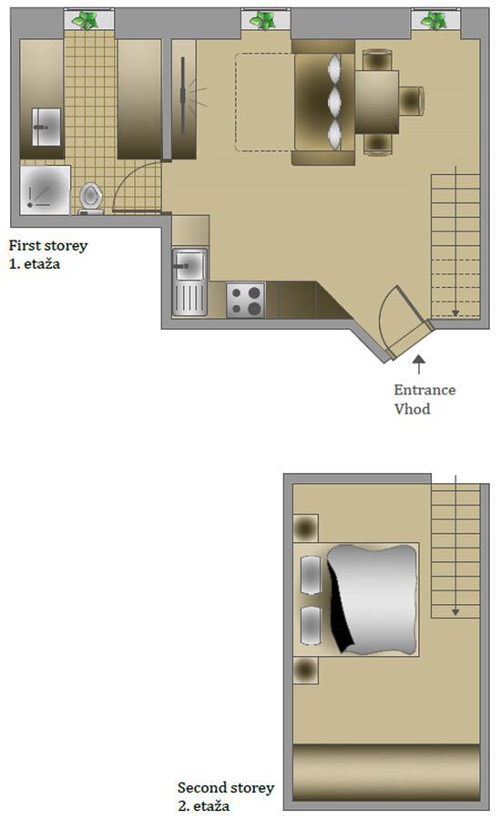 Apartments Hisa Pod Gradom Lublaň Pokoj fotografie